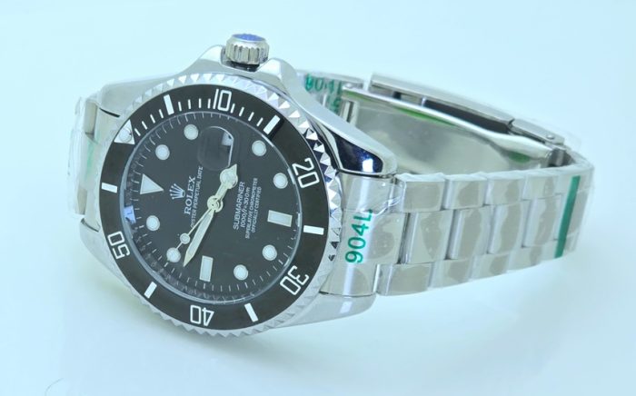 Rolex Submariner Black Dial Steel Bracelet Swiss Automatic Watch - Image 5