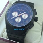 Porsche Design Chronograph Black Rubber Strap Watch - C