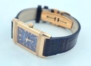 Jaeger Le Coultre Grande Reverso London Flagship Rose Gold Blue Watch - Image 6