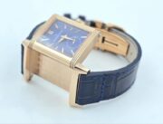 Jaeger Le Coultre Grande Reverso London Flagship Rose Gold Blue Watch - Image 8