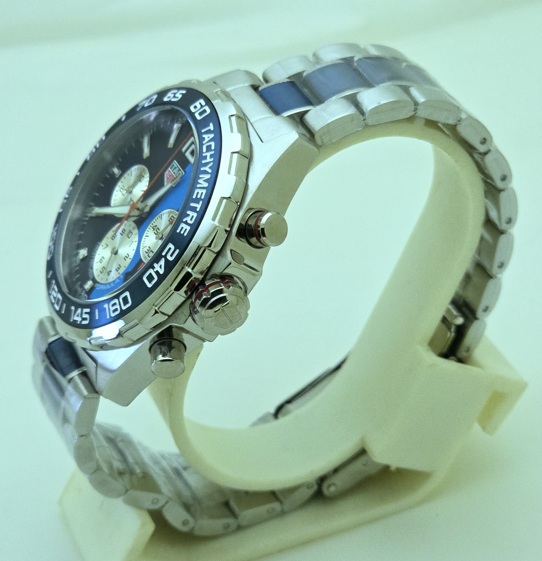 231025C123 Tag Heuer Formula 1 Gulf Edition Steel Dual Tone Watch - Image 4