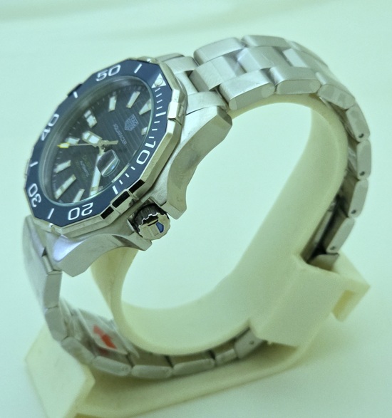 231025E123 TAG Heuer Aquaracer Calibre 5 Blue Swiss Automatic Watch - Image 4