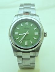 Rolex Oyster Perpetual Pistachio Steel Swiss Automatic Watch - Image 3