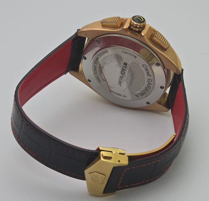 Tag Heuer Monaco Micrograph Leather Strap watch - Image 6