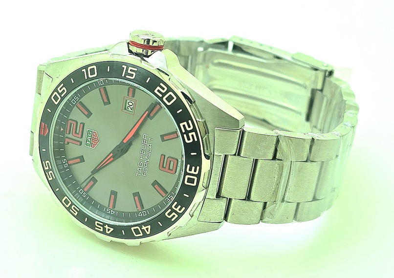 241025CB12345678 Tag Heuer Formula 1 Date Caliber 5 Grey Swiss Automatic Watch - Image 6