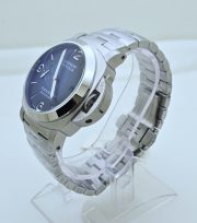 Panerai Marina Smokey Blue Steel Swiss Automatic Watch - Image 4