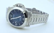 Panerai Marina Smokey Blue Steel Swiss Automatic Watch - Image 6
