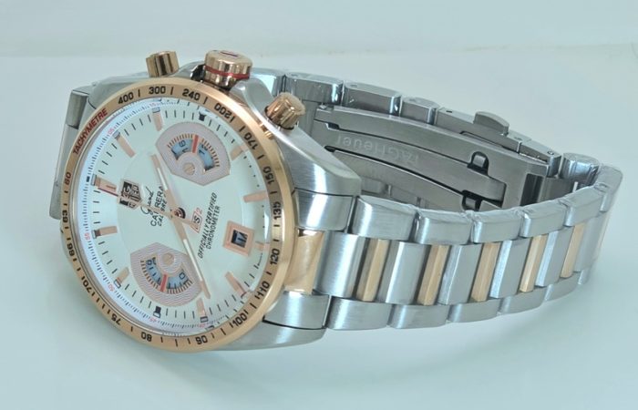Tag Heuer Grand Carrera Calibre 17 RS 2 Mens Dual Tone Full Steel Watch - Image 5