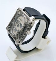 Bell & Ross BR-01 Burning Skull Tattoo Celebrity Watch - Image 4