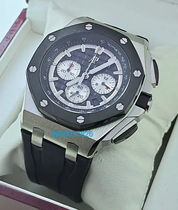 Audemars Piguet Royal Oak Offshore Steel Black Rubber Strap