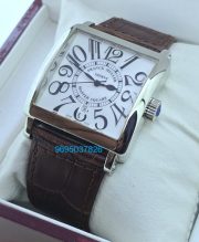 Franck Muller Square Master 2 Leather Strap Watch