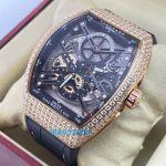 Franck Muller Yachting Anchor Rose Gold Black Strap Swiss Automatic Watch