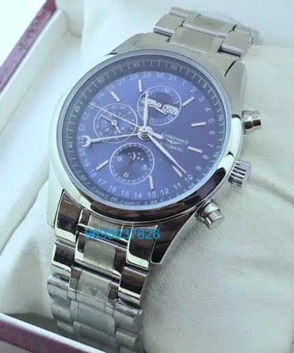 Longines Master Collection Steel Bracelet Blue Swiss Automatic Watch