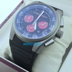 Porsche Design Chronograph Black Rubber Strap Watch - B