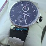Ulysse Nardin Maxi Marine Chronometer Eastern Arabic Numerals Black Steel Swiss Automatic Watch