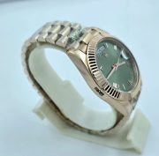 Rolex Day-Date Green Dial Rose Gold Swiss Automatic Watch - Image 4