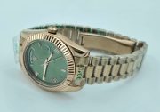 Rolex Day-Date Green Dial Rose Gold Swiss Automatic Watch - Image 6
