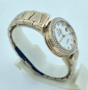 Omega Ladymatic Nicole Kidman White Rolse Gold Ladies Watch - Image 4