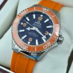 Omega Seamaster Planet Ocean Orange Ceramic Bezel SWISS ETA