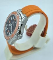 Omega Seamaster Planet Ocean Orange Ceramic Bezel SWISS ETA Valjoux Automatic Watch - Image 4