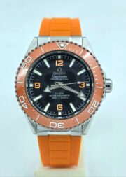 Omega Seamaster Planet Ocean Orange Ceramic Bezel SWISS ETA Valjoux Automatic Watch - Image 3