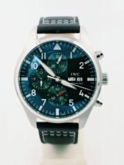 I W C Pilot's Chronograph Green Swiss Automatic Watch - Image 3