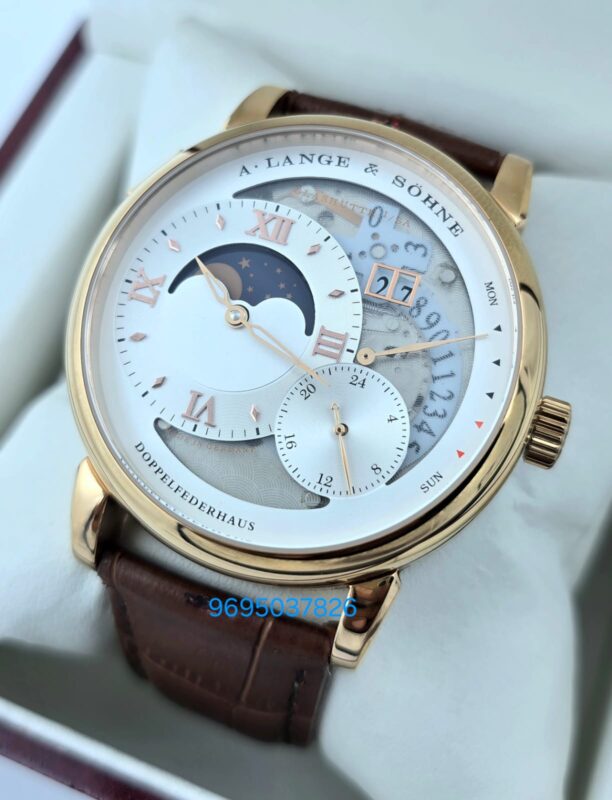 A. Lange & Shone Grand Lange 1 Steel Black Swiss Automatic Watch