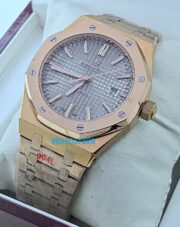 Audemars Piguet Royal Oak Rose Gold Grey Watch