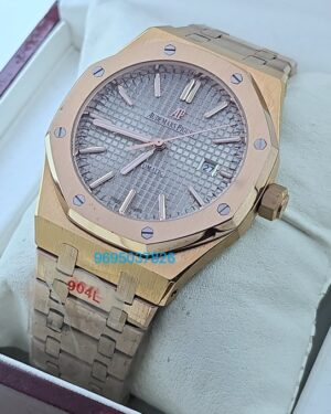 Audemars Piguet Royal Oak Rose Gold Grey Watch