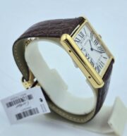 Cartier Tank Solo Gold Leather Strap Watch - Image 5