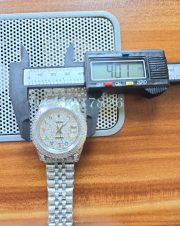 Rolex Day-Date Diamond Steel Swiss ETA 7750 Valjoux Automatic Movement Watch - Image 10