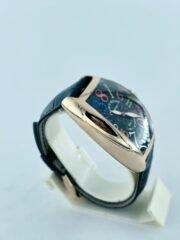 Franck Muller Crazy Color Dreams Black Rose Gold Leather Strap Steel Swiss Automatic Watch - Image 5