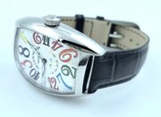 Franck Muller Crazy Color Dreams Leather Strap Steel Swiss Automatic Watch - Image 6