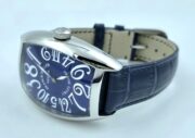 Franck Muller Crazy Hours Blue Leather Strap Swiss Automatic Watch - Image 6
