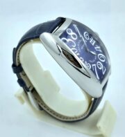 Franck Muller Crazy Hours Blue Leather Strap Swiss Automatic Watch - Image 5