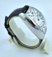 Franck Muller Crazy Hours White Leather Strap Swiss Automatic Watch - Image 5