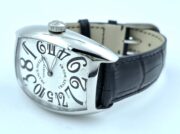 Franck Muller Crazy Hours White Leather Strap Swiss Automatic Watch - Image 6