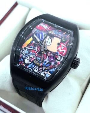 Franck Muller Vanguard Color Dreams Loes Van Delft Limited Edition Swiss ETA 7750 Valjoux Automatic Watch