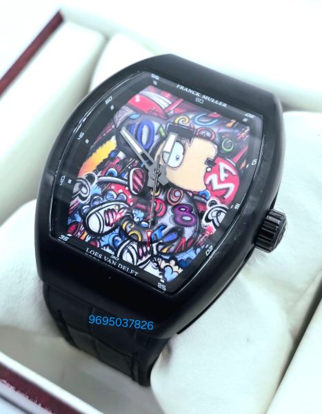 Franck Muller Vanguard Color Dreams Loes Van Delft Limited Edition Swiss ETA 7750 Valjoux Automatic Watch