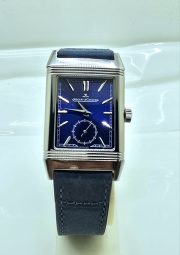 Jaeger Le Coultre Grande Reverso London Flagship Steel Blue Watch - Image 3