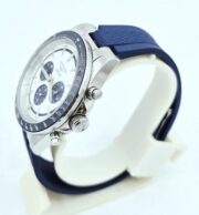 Longines Conquest Chronograph Blue Rubber Strap Swiss Automatic Watch - Image 4
