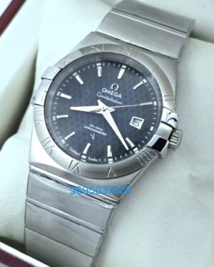 Omega Constellation Double Eagle Black Steel Watch