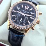 Patek Philippe Annual Calendar Joaillerie Black Swiss Automatic Watch