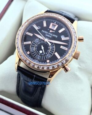 Patek Philippe Annual Calendar Joaillerie Black Swiss Automatic Watch