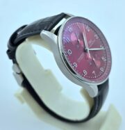 I W C Portugieser Chronograph Red Black Leather Strap Swiss Automatic Watch - Image 5