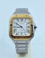 Cartier Santos 100 Dual Tone Swiss Automatic Watch - Image 3