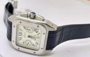 Cartier Santos 100 Swiss ETA Valjoux 7750 Steel Watch - Image 5