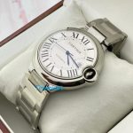Cartier Ballon Bleu de Steel Swiss ETA Valjoux 7750 Movement Watch