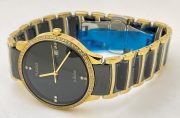 Rado Jubile Diamond Bezel Gold Black Bracelet Watch - Image 6