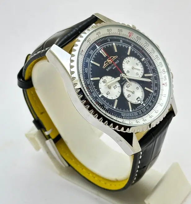 Breitling Navitimer Chrono Leather Strap Watch - Image 5